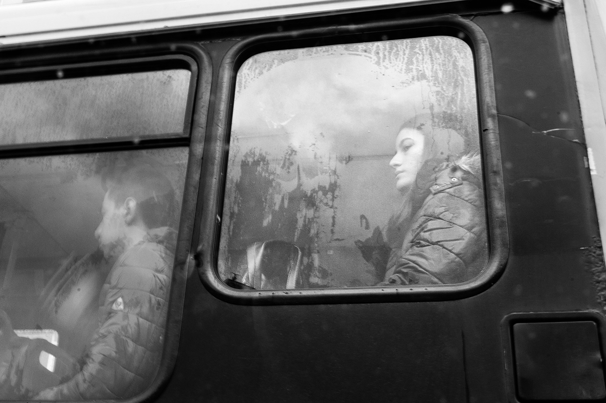 Day 335 —Göztepe – 
The girl on the bus.
