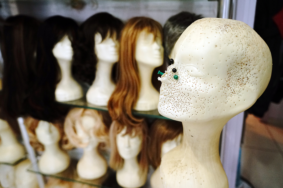 Day 233 —Kadıköy - 
Kuşdili Street.
Kadıköy has several wig stores that accept personalised orders. 
